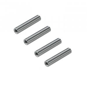 ACTOBOTICS 6-32 Thread, 1/4" OD Round Aluminum Standoffs 1.32"L (4 Pac