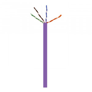 WAVENET CAT6 Riser Cable 1000ft Pull-out Box Purple