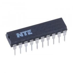 NTE TTL Octal D-Type Edge-Triggered Flip-Flop with 3-State Outputs