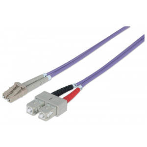 INTELLINET Fiber Optic Patch Cable 1m LC to SC