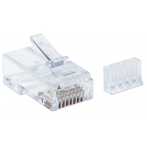 INTELLINET 90-Pack Cat6 RJ45 Modular Plugs for stranded