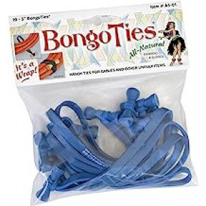 BONGO TIES All Blue Rubber 10pk