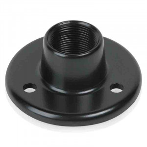 ATLAS Surface Mount Female Mic Flange 5/8"-27 Thread Ebony Finish