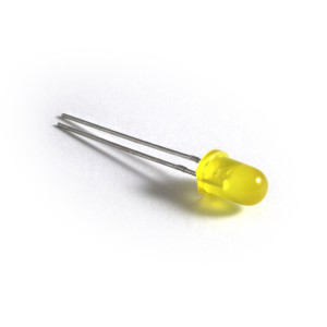 LINROSE Yellow 5mm LED 2.1-3V 10pk