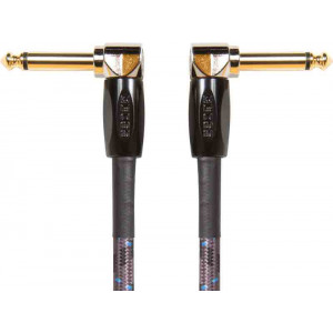 BOSS 1/4" Instrument Cable Right Angle 6"