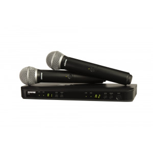 SHURE Dual Handheld PG58 Wireless Mic System
