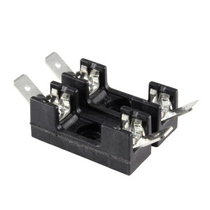 BUSSMANN Fuse Block for 1/4" x 1-1/4" Fuses