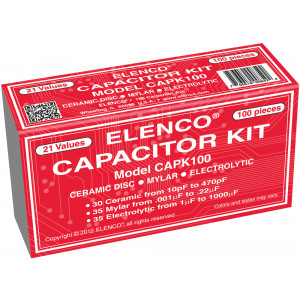 ELENCO Capacitor Assortment 100 pieces