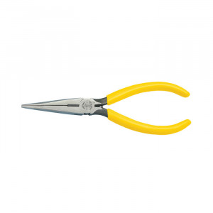 KLEIN Pliers, Long Nose Side-Cutters with Spring, 7-Inch