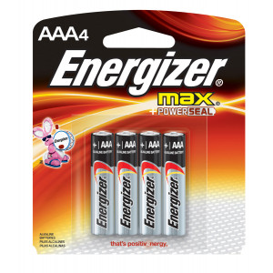 ENERGIZER Alkaline Max AAA Battery 4pk