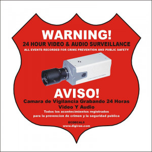 ELYSSA Audio/Video Surveillance Decal