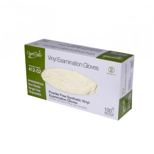 LINROSE Vinyl Gloves Medium Size Powder Free/Latex Free box of 100