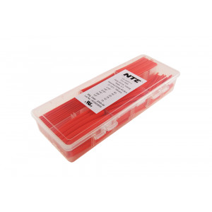 NTE Thin Wall Heat Shrink Kit 158pk Red 2.5"