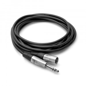 HOSA 1/4" TRS to XLR Male 10ft Pro Interconnect