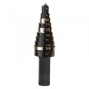 KLEIN Step Drill Bit #3 Double Fluted 1/4" to 3/4"