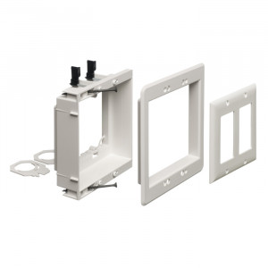 ARLINGTON 2-Gang Recessed Low-Voltage Mounting Bracket