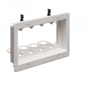 ARLINGTON 4-Gang Recessed Low-Voltage Mounting Bracket