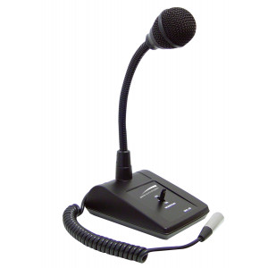 SPECO Adjustable Gooseneck Tabletop Microphone