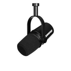 SHURE Podcast Microphone USB and XLR connections Black