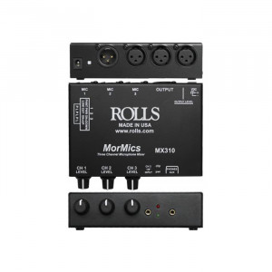 ROLLS 3 Channel Mic Mixer/Combiner