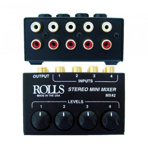 ROLLS 4 Channel Stereo Mini Mixer