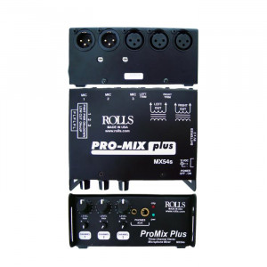 ROLLS Pro Mix Plus 3 Channel Mic MIxer