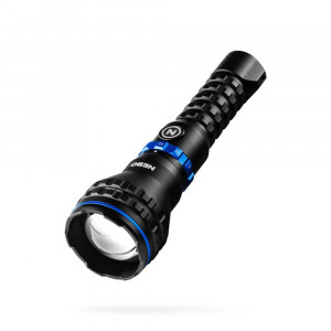 NEBO NEBO LUXTREME MZ60 Blueline Half Mile Beam Rechargeable Flashlight with Powerbank