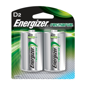 ENERGIZER Rechargeable NIMH D Battery 2pk