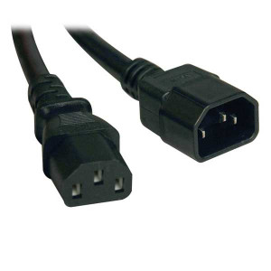 TRIPPLITE C14 Male to C13 Female Power Cable, C13 to C14 PDU Style - 10A, 100250V, 18 AWG, 6ft