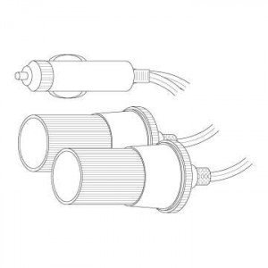 VANCO Cigar Outlet Splitter 1x2