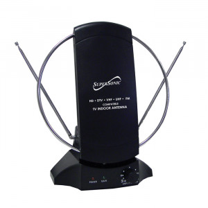 SUPERSONIC HDTV Digital Amplified Indoor TV Antenna
