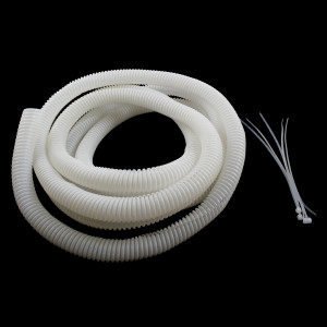 VANCO Split Loom Tubing 1/2" White 10ft