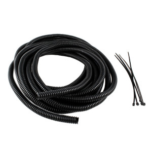 VANCO Split Loom Tubing 1/4" Black 15ft