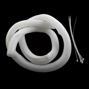 VANCO Split Loom Tubing 1" White 5ft