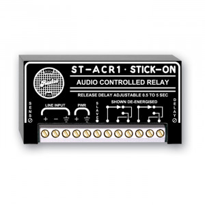 RDL Line-Level Audio Controlled Relay 0.5 to 5 s