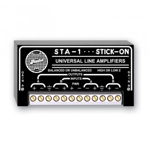RDL Dual Balanced/Unbalanced Line Amplifier -12 to 20dB Gain