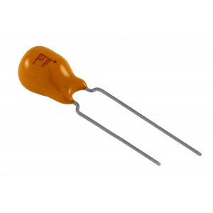 NTE 1µF 50V Solid Tantalum Capacitor Radial Leads