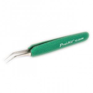 ECLIPSE Tweezer, ESD-Safe, Soft-Grip, Fine Tip Curved