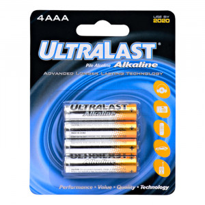 DANTONA Ultralast AAA Alkaline Battery 4pk