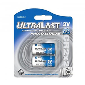 ULTRALAST 3V CR2 Lithium Battery 2pk