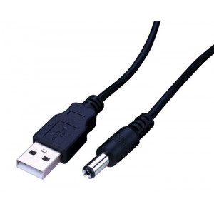 VANCO USB-A to 2.1mmx5.5mm Power Cable