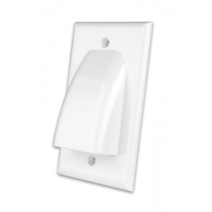 VANCO White Flat Panel TV Bulk Cable Wall Plate
