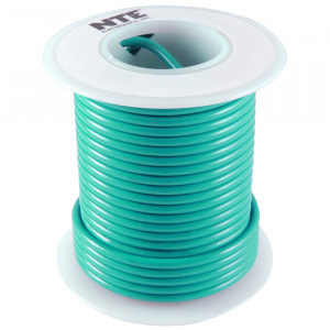 NTE Hook-up Wire 18 AWG Stranded 25ft Green