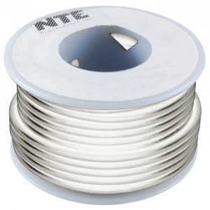 NTE Hook-up Wire 18 AWG Stranded 25ft White