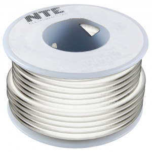 NTE Hook-up Wire 22 AWG Stranded 25ft White