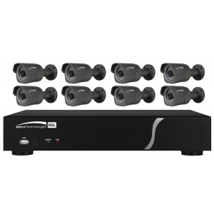 SPECO 8 Channel NVR with Built-in POEand 8 Cameras