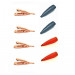 MUELLER Solid Copper Micro-Alligator Clip with Smooth Jaws 4 pack with Boots