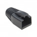 PLATINUM RJ45 Boot, 8.0 mm Max OD, Black - 100pc/Bag.