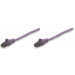 INTELLINET CAT6 Patch Cable 1ft Purple
