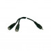 PHILMORE 1/8" Mono 'Y' Cable 6"